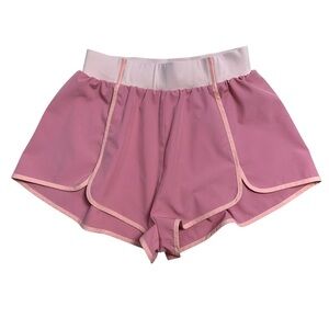 For Love & Lemons Emma Rose Pink Athletic Shorts Womens S